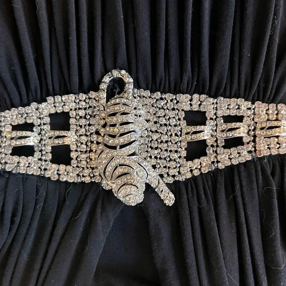 Like New Vintage SKY rhinestones tiger halter - Picture 3 of 5